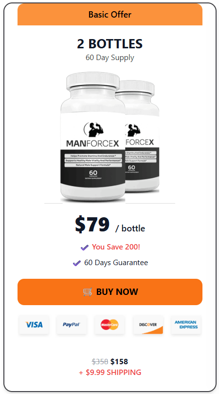 manforcex 2 bottles price